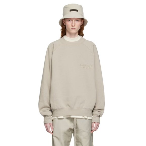 Essentials Gray Crewneck Sweatshirt - Picture 1 of 6